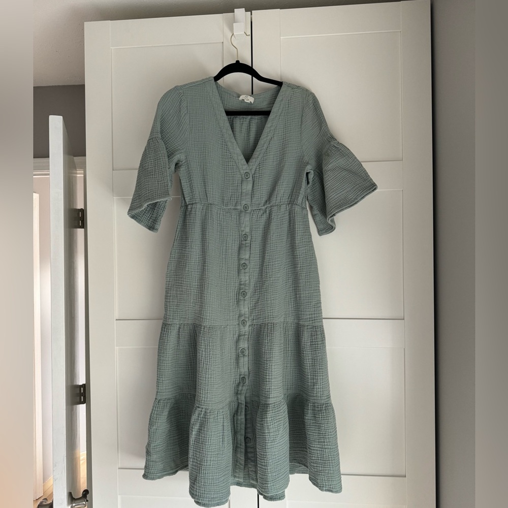 Muslin midi dress